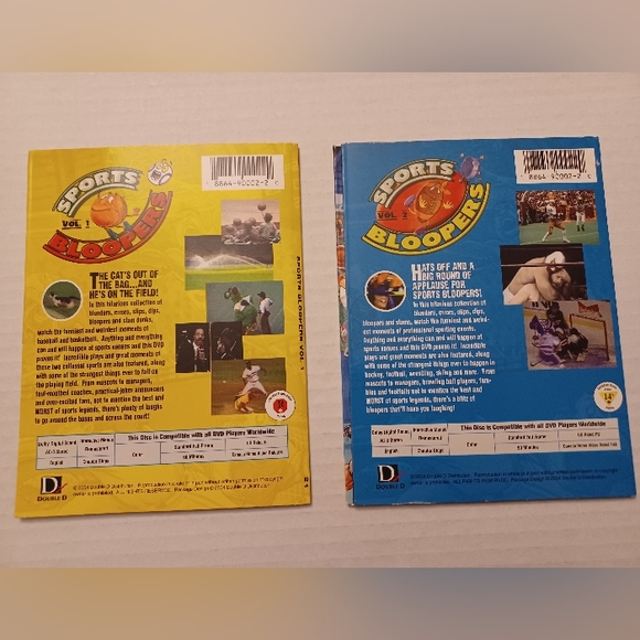 4/$30 Two Sports Bloopers DVDs - Hollywood Classics - Picture 2 of 2